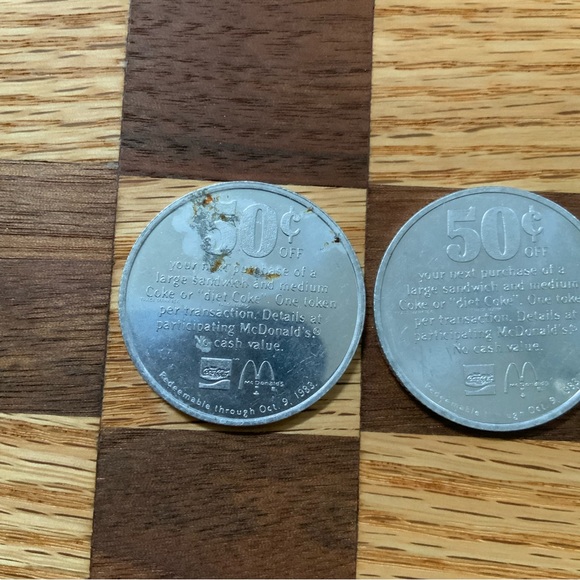 1983 McDonald's Coca-Cola Aluminum Merchant Token - Cool piece of nostalgia - Picture 7 of 10